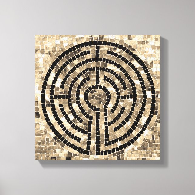 LABYRINT V 12x12 Lindad canvas (1,9 cm djup) (Framsida)