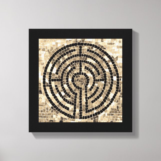 LABYRINT V 12x12 Lindad canvas (6,4 cm djup) (Framsida)