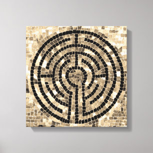 LABYRINT V 12x12 Lindad canvas (6,4 cm djup)