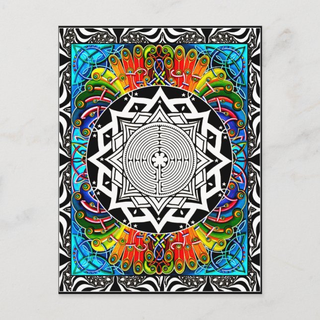 labyrint, Väg av minsta motstånd Vykort (Framsida)