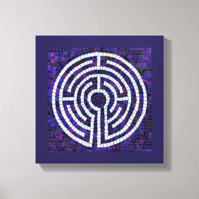 LABYRINT VIII 12x12 Lindad canvas (6,4 cm djup) (Framsida)
