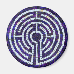 LABYRINT VIII Rund Magnet