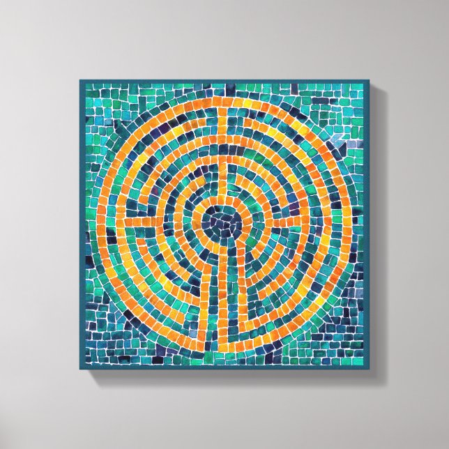 LABYRINTH II 12"x12" Uppspänd Canvas (3,8 cm djup) (Framsida)