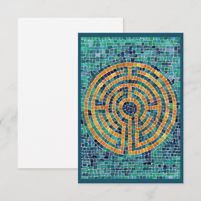 LABYRINTH II 3,5x5-platta kort (Fram/baksida)