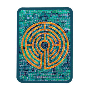 LABYRINTH II 3x4 Flexibel magnet - Grönt