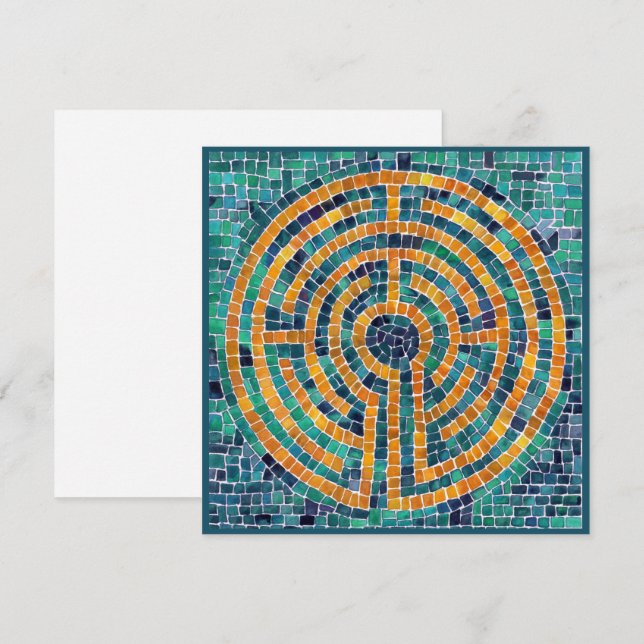 LABYRINTH II 5,25-tums plattkort med kvadrat Kort (Fram/baksida)