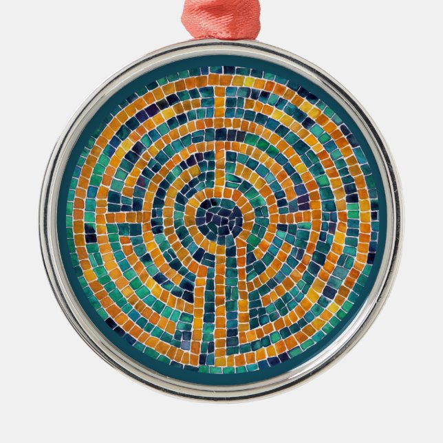 LABYRINTH II Premium Round Ornament (Framsidan)