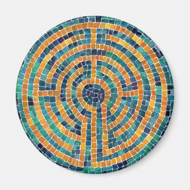 LABYRINTH II Round Magnet (Framsidan)