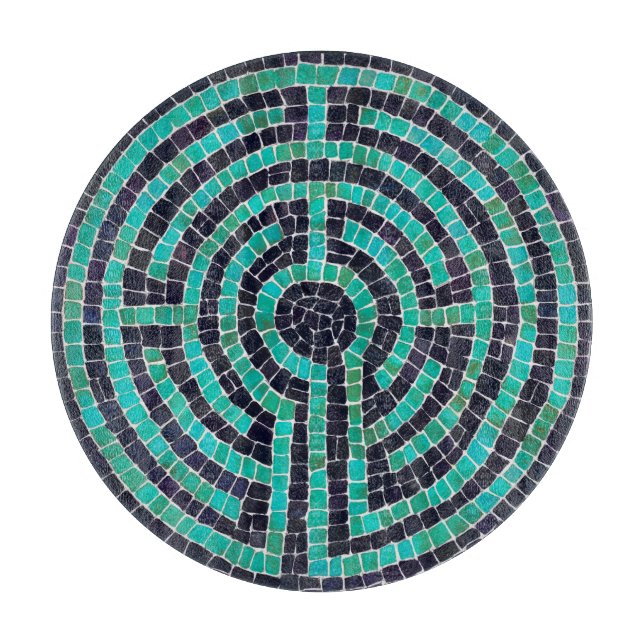 LABYRINTH III 12-tums Rundfärgat glas (Framsidan)