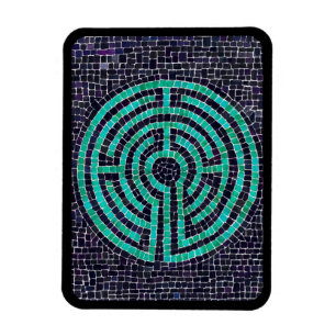 LABYRINTH III 3x4 Flexibel Magnet - Svart