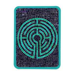 LABYRINTH III 3x4 Flexibel Magnet - Turkos