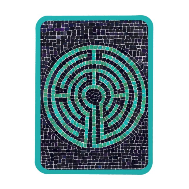 LABYRINTH III 3x4 Flexibel Magnet - Turkos (Vertikal)