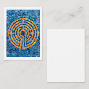 LABYRINTH IV 3,5x2,5 - vitt - latinskt kort