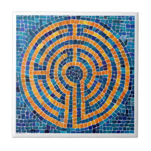 LABYRINTH IV 4.25x4.25 Keramiskt plattor - Vit Kakelplatta