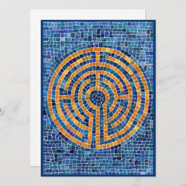LABYRINTH IV 5,5x7,5-platta kort (Fram/baksida)