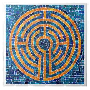 LABYRINTH IV 6x6 keramiskt plattor - Vit Kakelplatta