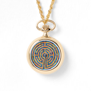 LABYRINTH IV Guld Necklace Watch Armbandsur