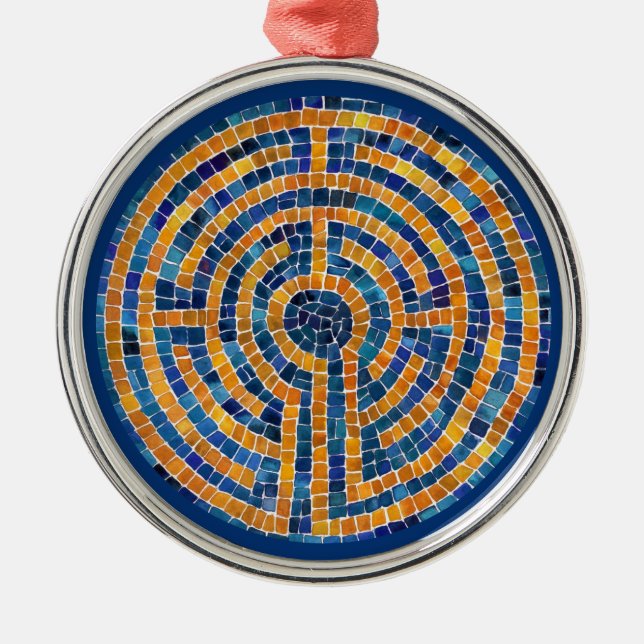 LABYRINTH IV Premium Round Ornament (Framsidan)