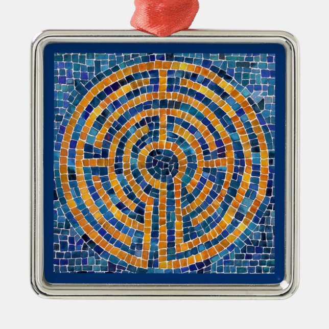 LABYRINTH IV Premium Square Ornament (Framsidan)
