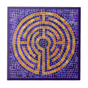 LABYRINTH MOSAIC 4.25x4.25 keramiskt plattor - Lil Kakelplatta