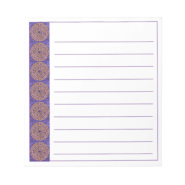 LABYRINTH MOSAIC 5,5x6 Anteckningsblock + Linjer (Framsida)