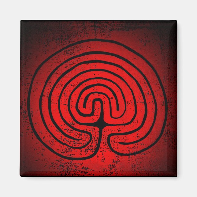 Labyrinth Mystik Magnet (Framsidan)