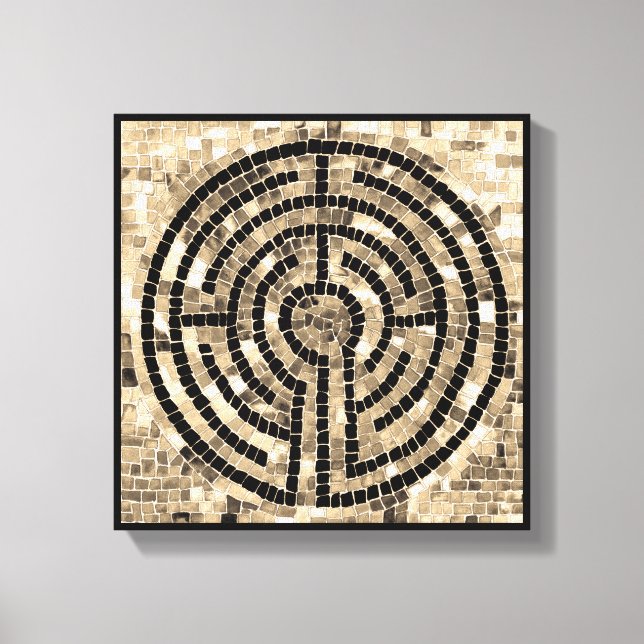LABYRINTH V 30x30 Lindad Canvas (3,8 cm djup) (Framsida)