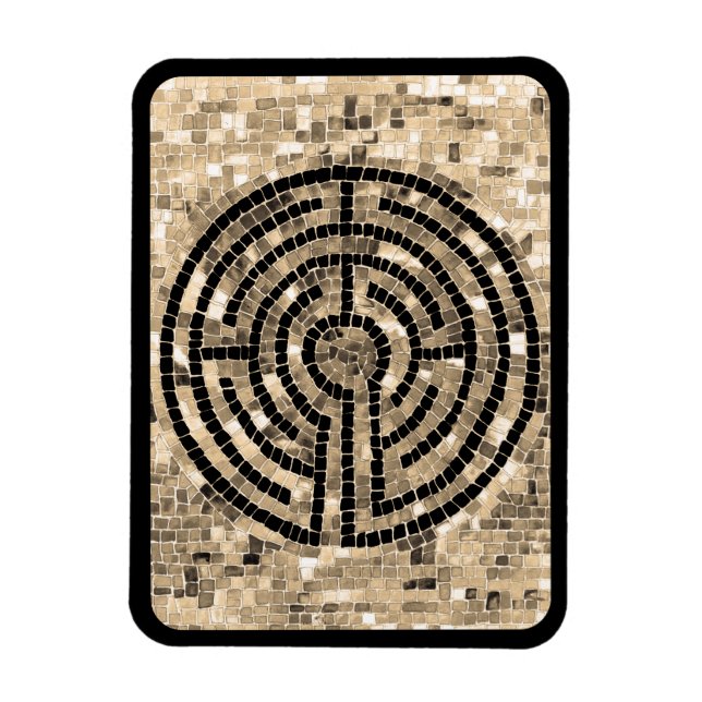 LABYRINTH V 3x4 Flexibel magnet - svart (Vertikal)