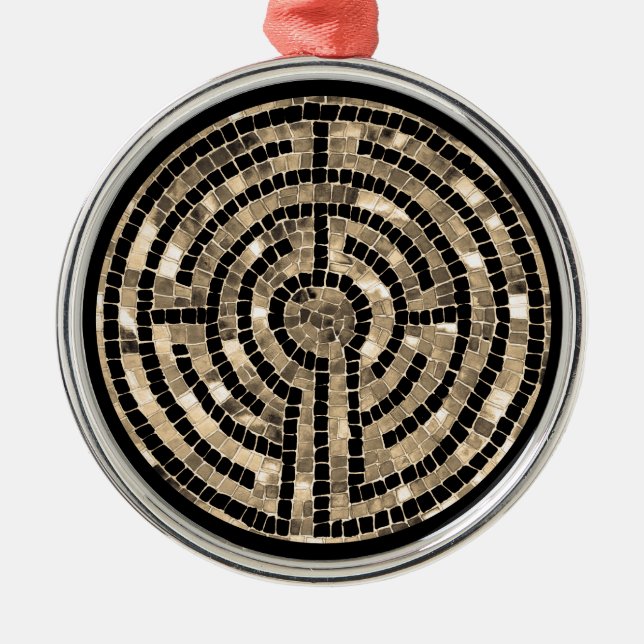LABYRINTH V Premium Round Ornament (Framsidan)