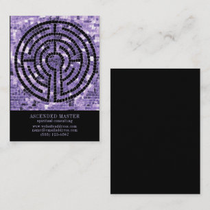 LABYRINTH VI 3,5x2,5 Visitenkort - Svart Anteckningskort