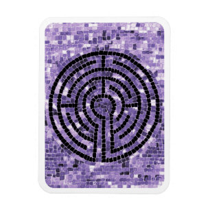 LABYRINTH VI 3x4 Flexibel Magnet - Vit