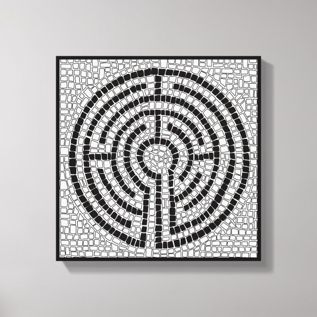 LABYRINTH VII 12x12 Wrapped Canvas (1,5-tums djup) (Framsida)