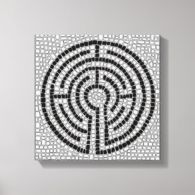 LABYRINTH VII 12x12 Wrapped Canvas (.75" Djup) (Framsida)