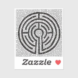 LABYRINTH VII 2x2 vinylstiftare Klistermärken