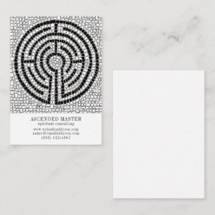 LABYRINTH VII 3,5x2,5 Affärskort Anteckningskort