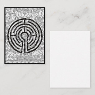 LABYRINTH VII 3.5x2.5 - Platt anteckningskort II
