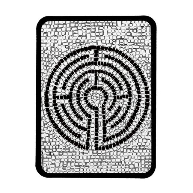 LABYRINTH VII 3x4 Flexibel magnet - svart (Vertikal)