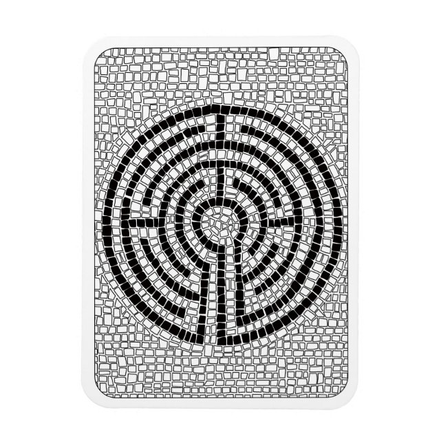 LABYRINTH VII 3x4 Flexibel magnet - Vit (Vertikal)
