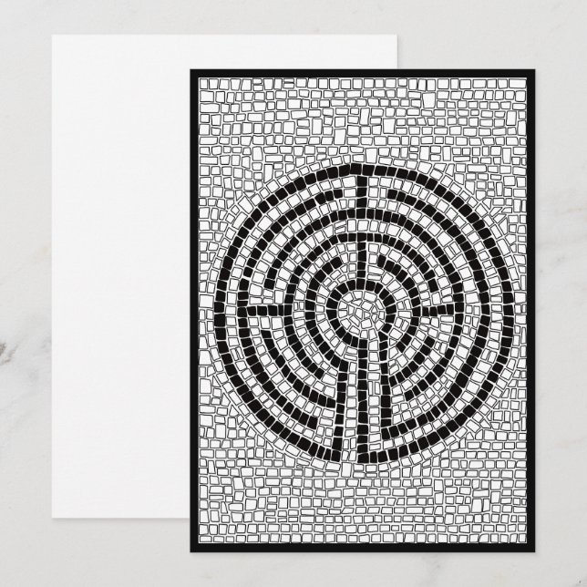 LABYRINTH VII 5x7 - Platt kort II (Fram/baksida)