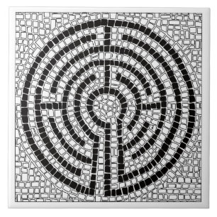 LABYRINTH VII 6x6 Keramisk Kakel - Vit
