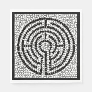 LABYRINTH VII Standard Lunch Servett - Svart