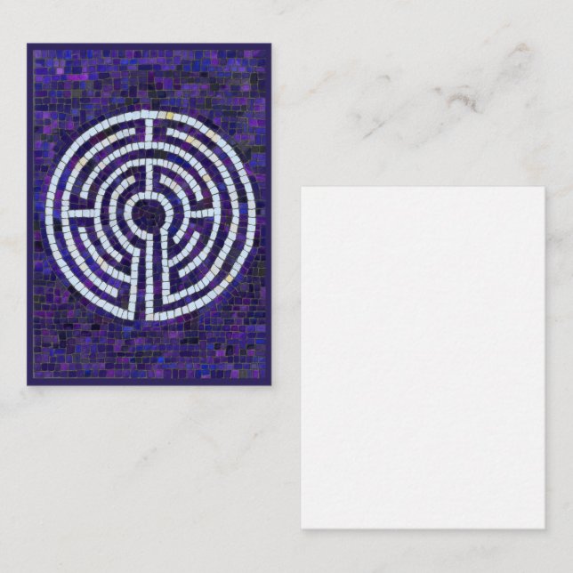 LABYRINTH VIII 3.5x2.5 - plattskärm Anteckningskort (Fram/baksida)