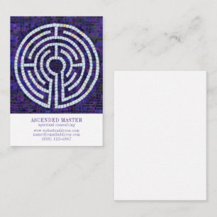 LABYRINTH VIII 3.5x2.5 Visitenkort Anteckningskort