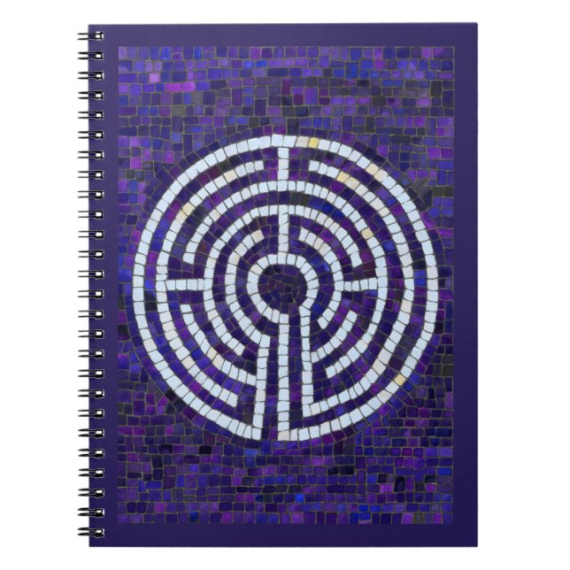 LABYRINTH VIII 6,5x8,75 Spiral bärbar dator Anteckningsbok (Framsidan)