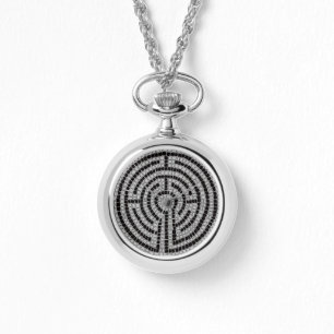 LABYRINTH XVII Silver Necklace Watch Armbandsur