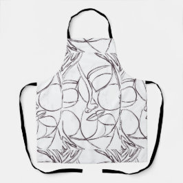Labyrinthe Beauty Abstract Art Apron
