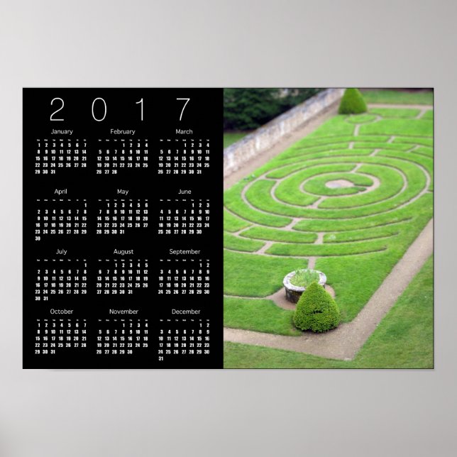 Labyrintkalender Poster 2017 (Framsidan)