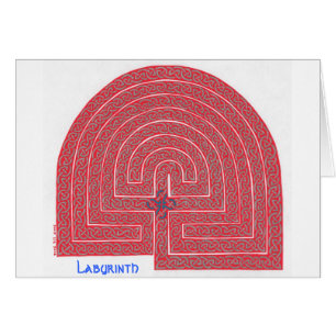 Labyrintkort Hälsningskort