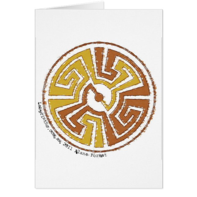 labyrintkort hälsningskort (Framsidan)