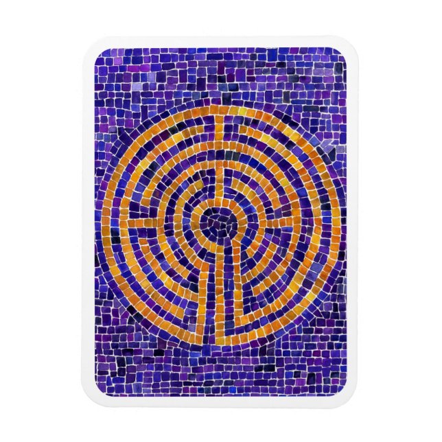 LABYRINTMOSAIK 3x4 Flexibel Magnet - Vit (Vertikal)